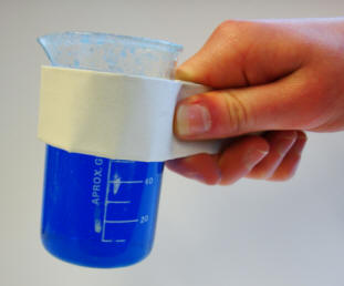 Wie hält man ein heißes Becherglas? Wie hält man ein heißes Becherglas?
