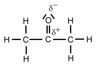 Aceton-Struktur