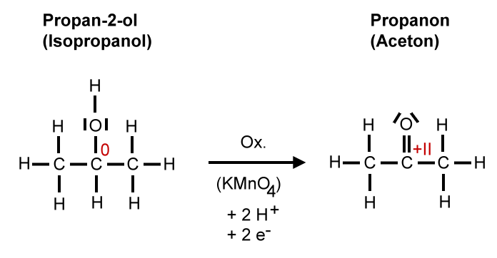 Oxidation-sekund-Alkohole